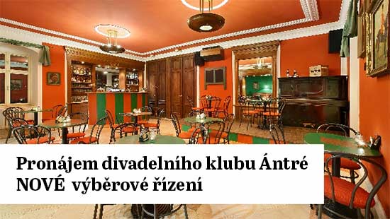 Pronájem divadelního klubu Ántré - NOVÉ výběrové řízení